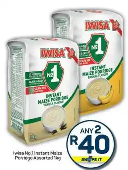 Pick n Pay Iwisa No.1 Instant Maize Porridge Assorted 1kg offer