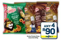 Pick n Pay Hypermarket Simba Potato Chips Assorted 200g offer