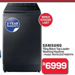 Pick n Pay Hypermarket Samsung 15kg Black Top Loader Washing Machine offer