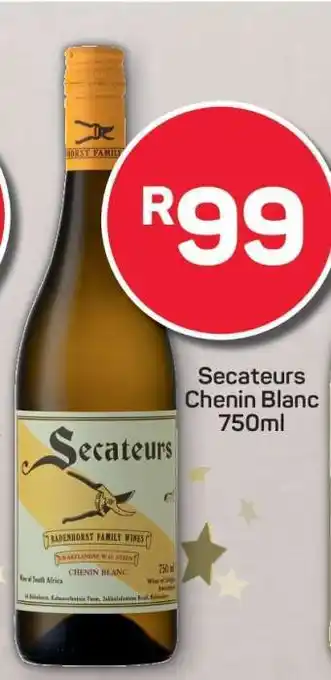 Pick n Pay Secateurs Chenin Blanc 750ml offer