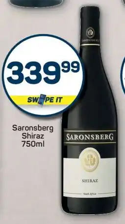 Pick n Pay Saronsberg Shiraz 750ml offer