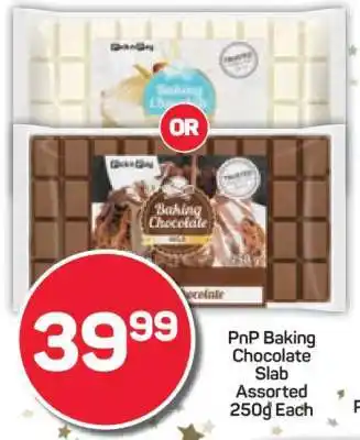 Pick n Pay PnP Baking Chocolate Slab Assorted 250g Each offer