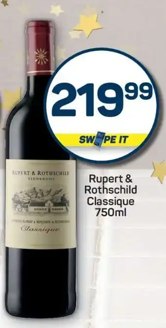 Pick n Pay Rupert & Rothschild Classique 750ml offer