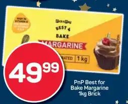 Pick n Pay PnP Best for Bake Margarine 1kg Brick offer