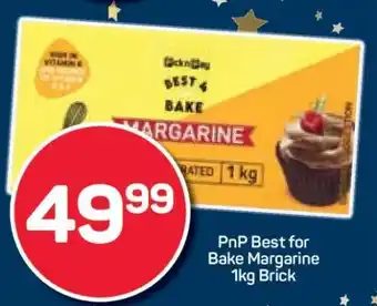 Pick n Pay PnP Best for Bake Margarine 1kg Brick offer