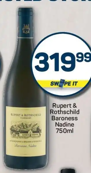 Pick n Pay Rupert & Rothschild Baroness Nadine 750ml offer