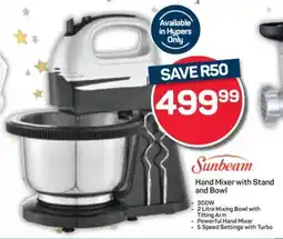 Pick n Pay Sunbeam Hand Mixer with Stand and Bowl offer