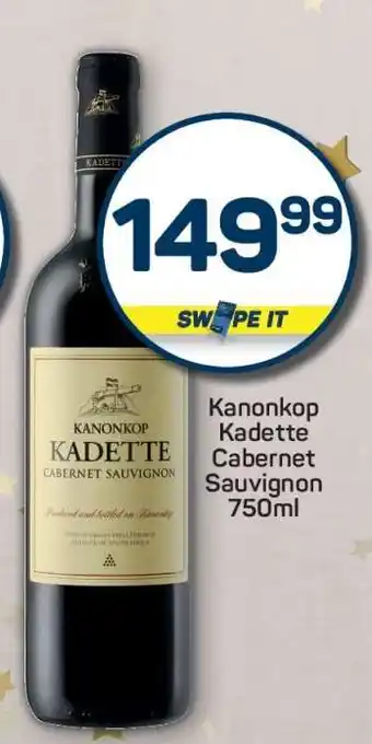 Pick n Pay Kanonkop Kadette Cabernet Sauvignon 750ml offer