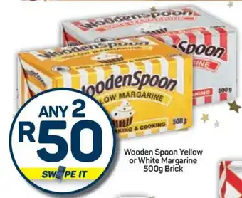 Pick n Pay Wooden Spoon Yellow or White Margarine 500g Brick offer