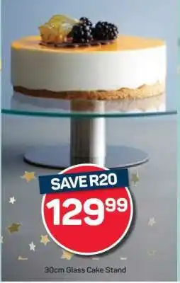 Pick n Pay 30cm Glass Cake Stand offer