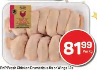 Pick n Pay PnP Fresh Chicken Drumsticks 6s or Wings 12s offer