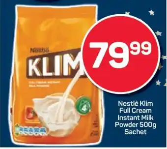 Pick n Pay Nestlé Klim Full Cream Instant Milk Powder 500g Sachet offer