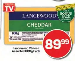 Pick n Pay Lancewood Cheese Assorted 600g Each offer