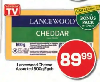 Pick n Pay Lancewood Cheese Assorted 600g Each offer