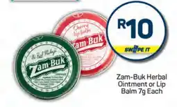 Pick n Pay Zam-Buk Herbal Ointment or Lip Balm 7g Each offer