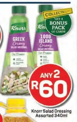 Pick n Pay Knorr Salad Dressing Assorted 340ml offer