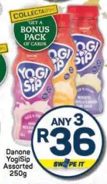 Pick n Pay Danone YogiSip Assorted 250g offer