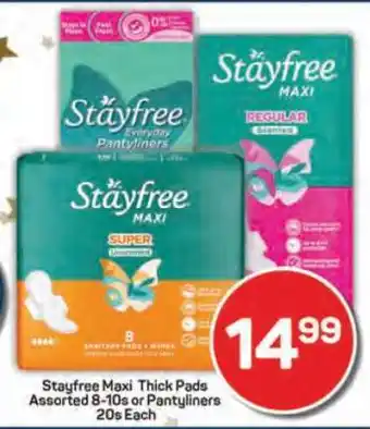 Pick n Pay Stayfree Maxi Thick Pads offer