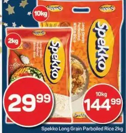 Pick n Pay Spekko Long Grain Parboiled Rice-2Kg offer