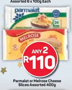 Pick n Pay Parmalat or Melrose Cheese Slices Assorted 400g offer