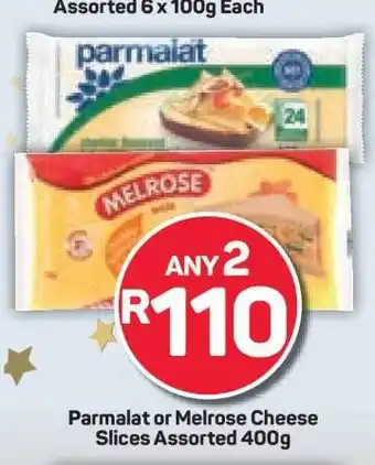 Parmalat or Melrose Cheese Slices Assorted 400g