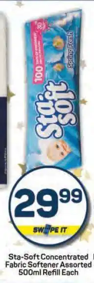Pick n Pay Sta-Soft Concentrated Fabric Softener Assorted offer
