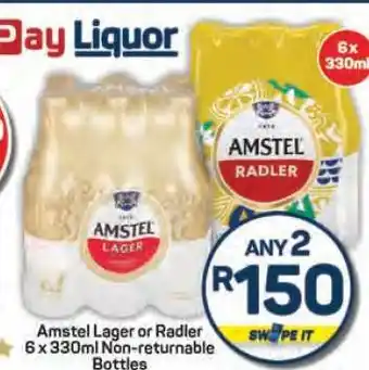Pick n Pay Amstel Lager or Radler offer
