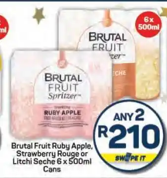 Pick n Pay Brutal Fruit Ruby Apple, Strawberry Rouge or Litchi Seche offer