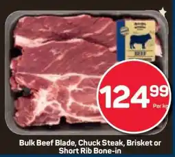 Pick n Pay Bulk Beef Blade, Chuck Steak, Brisket or Short Rib Bone-in offer