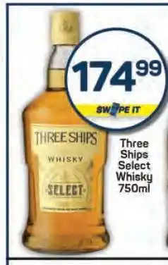 Pick n Pay Three Ships Select Whisky 750ml offer