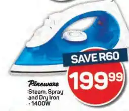 Pick n Pay Pineware Steam, Spray and Dry Iron offer