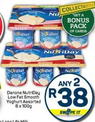 Pick n Pay Danone NutriDay Low Fat Smooth Yoghurt Assorted offer