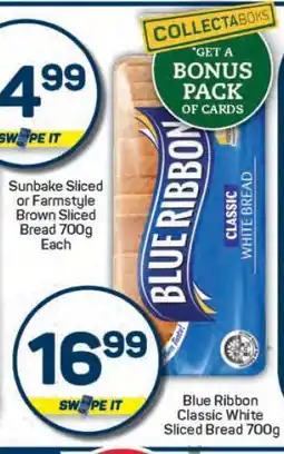 Pick n Pay Sunbake Sliced or Farmstyle Brown Sliced Bread 700g offer