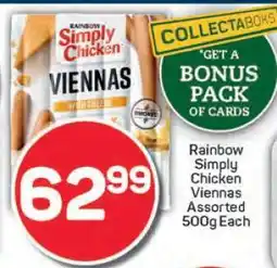 Pick n Pay RAINBOW Simply Chicken Viennas Assorted offer