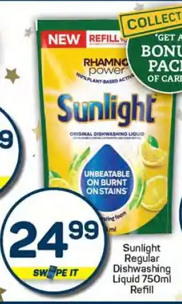 Pick n Pay Sunlight Regular Dishwashing Liquid 750ml Refill offer