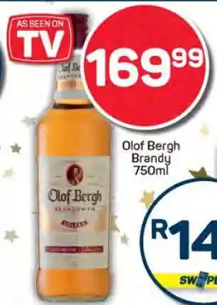 Pick n Pay Olof Bergh Brandy 750ml offer