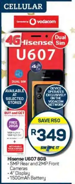 Pick n Pay Hisense U607 8GB offer