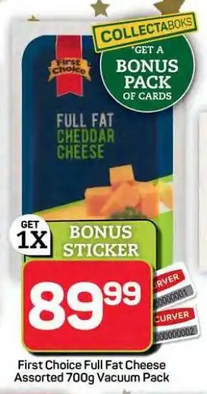 Pick n Pay Hypermarket First Choice Full Fat Cheese offer