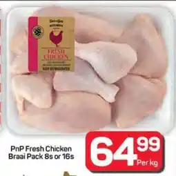 Pick n Pay Hypermarket PnP Fresh Chicken Braai Pack 8s or 16s offer