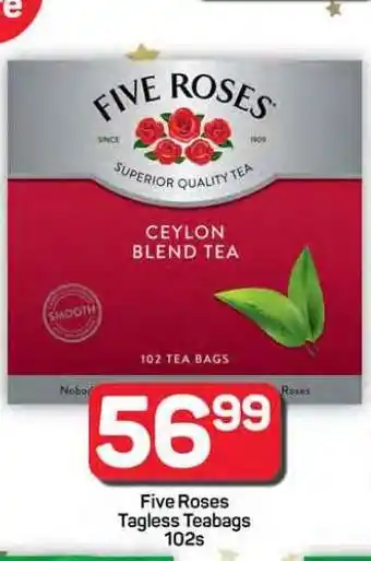 Pick n Pay Hypermarket Five Roses Tagless Teabags 102s offer
