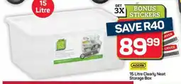 Pick n Pay Hypermarket 15 Litre Clearly Neat Storage Box offer
