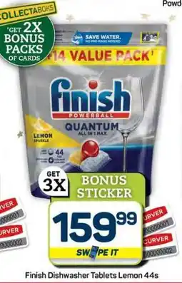 Pick n Pay Hypermarket Finish Dishwasher Tablets Lemon 44s offer