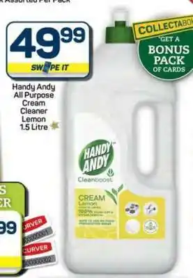 Pick n Pay Hypermarket Handy Andy All Purpose Cream Cleaner Lemon 1.5 Litre offer