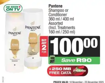 Pantene Shampoo or Conditioner
