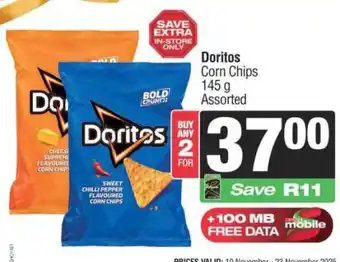 Spar DORITOS CORN CHIPS offer