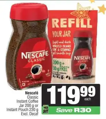 Spar Nescafé Classic offer