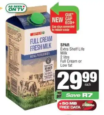 Spar SPAR Extra Shelf Life Milk offer