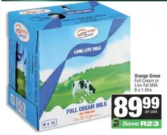 Spar Orange Grove Full Cream or Low Fat Milk offer