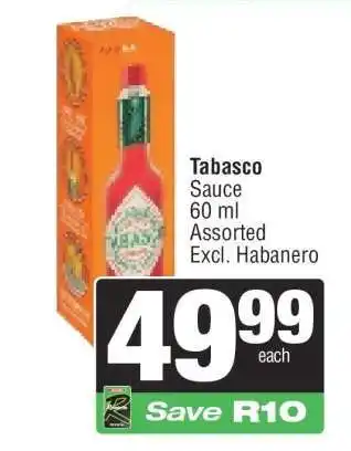 Spar TABASCO Sauce offer