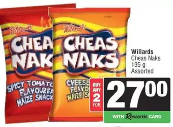 Spar Willards Cheas Naks offer